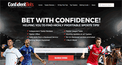 Desktop Screenshot of confidentbets.com