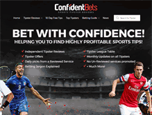 Tablet Screenshot of confidentbets.com